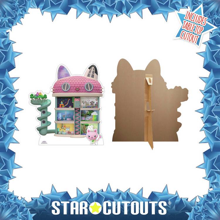 Star Cutouts Gabby's Dollhouse cardboard cutout, imported from the UK