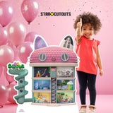 Star Cutouts Gabby's Dollhouse cardboard cutout, imported from the UK