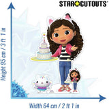Gabby's Dollhouse cardboard cutout Gabby with cake 95cm (British brand)