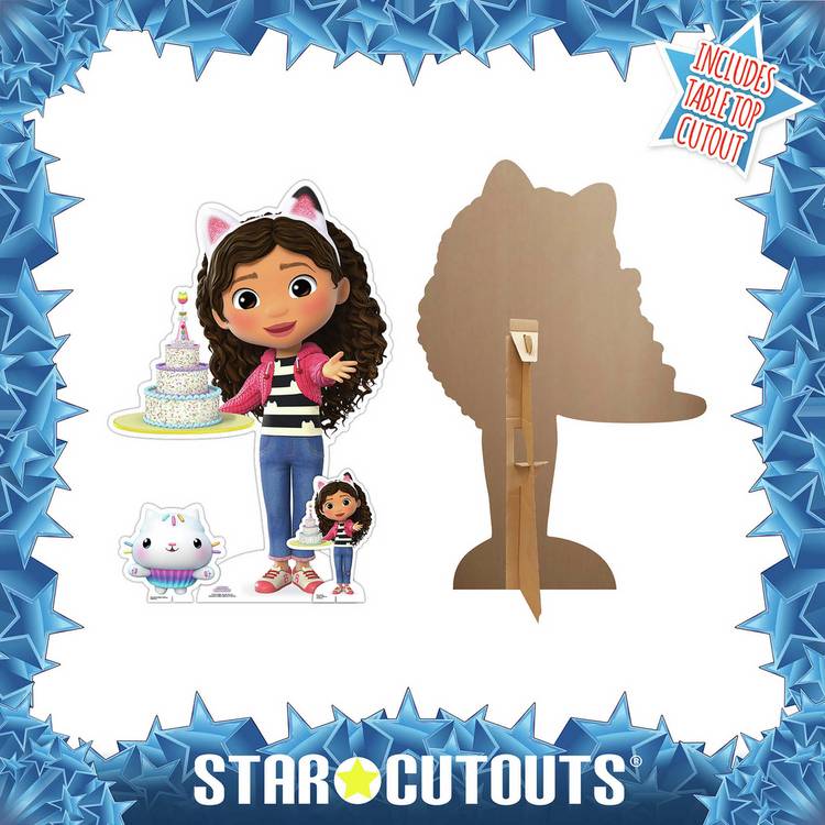 Gabby's Dollhouse cardboard cutout Gabby with cake 95cm (British brand)