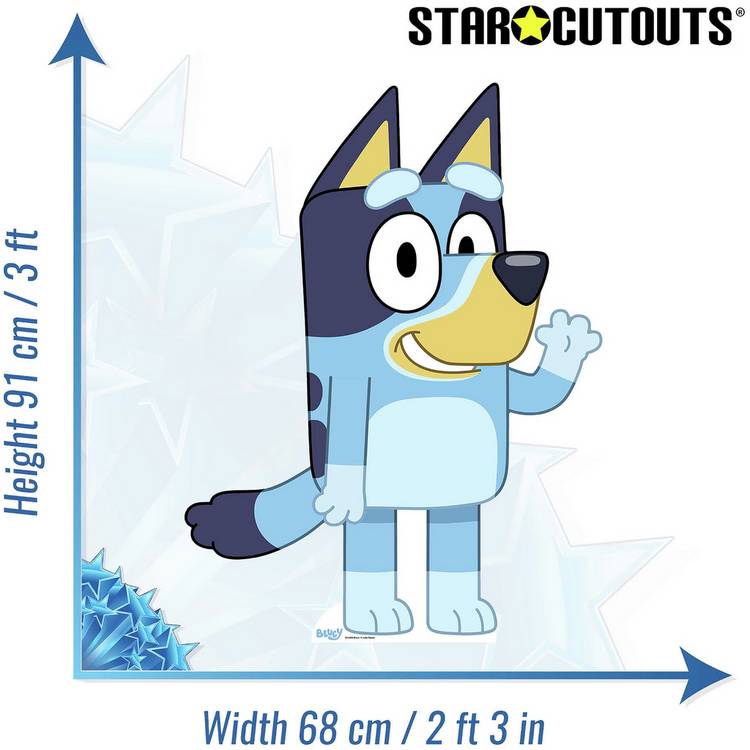 Star Cutouts Bluey cardboard cutout 91cm (British brand)