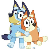 Star Cutouts Bluey and Bingo cardboard cutout life-size, imported from the UK
