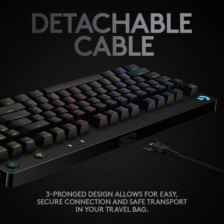 Logitech G Pro tenkeyless gaming keyboard wired, imported from the UK