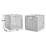 Habitat set of 2 seagrass storage boxes, UK version
