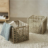 Argos Habitat Set of 2 Seagrass Square Plus Boxes - Natural- Buy online at McGrocer