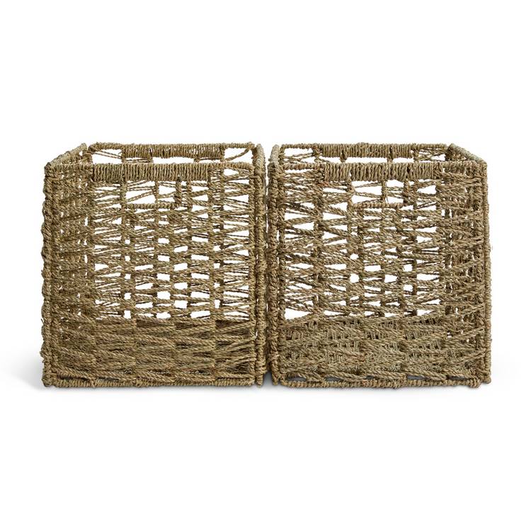 Habitat set of 2 seagrass storage boxes, UK version