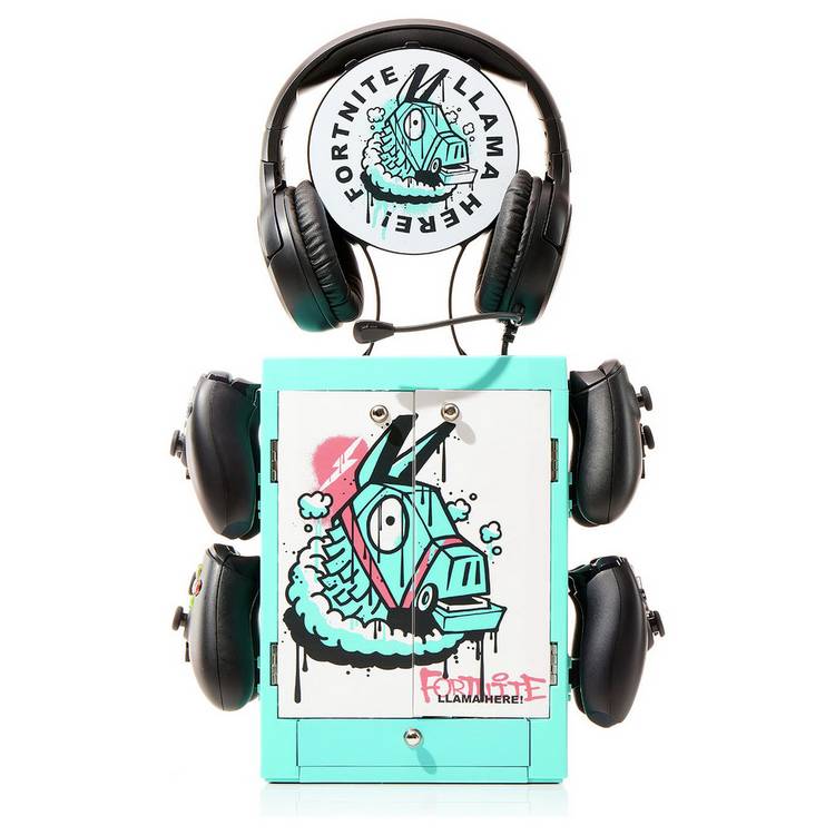 Numskull Fortnite Llama Gaming Locker with headphone holder (British brand)