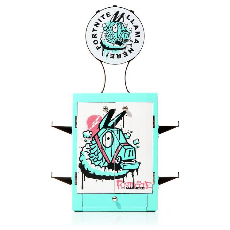Numskull Fortnite Llama Gaming Locker with headphone holder (British brand)