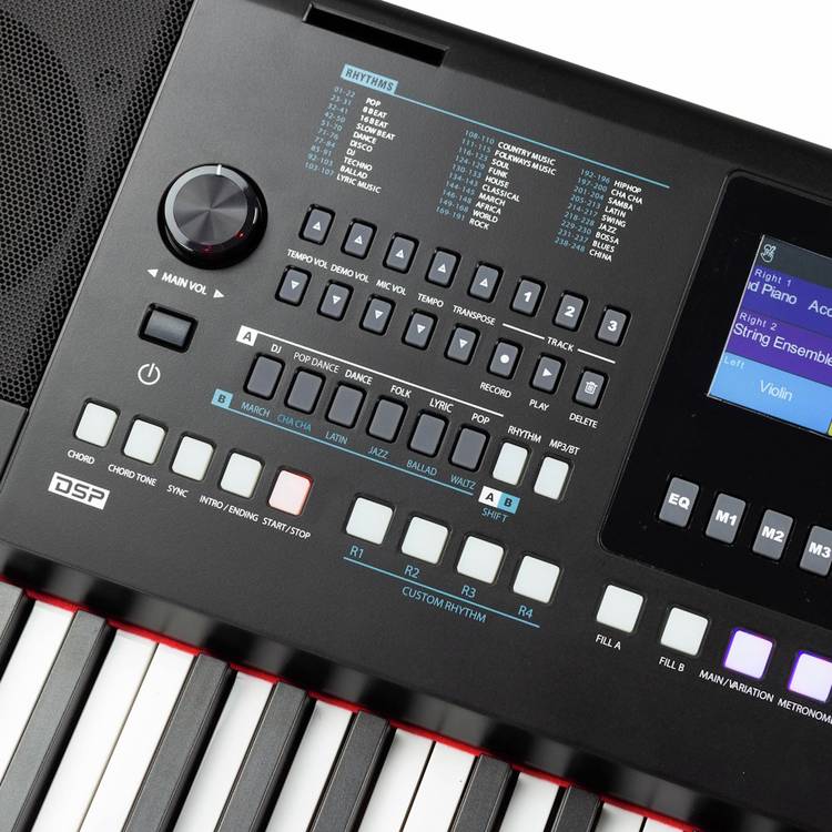 RockJam RJX90 61-key touchscreen piano, British brand