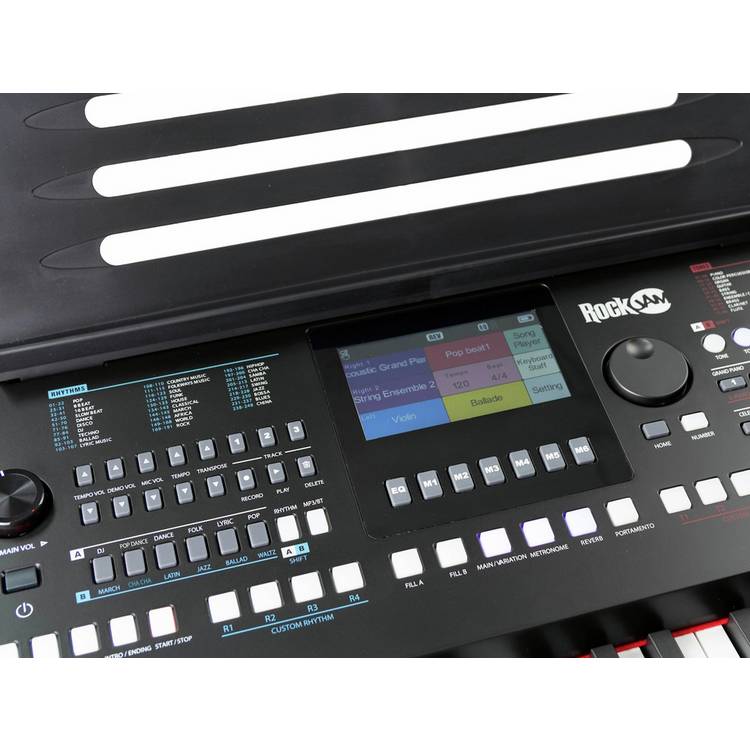RockJam RJX90 61-key touchscreen piano, British brand