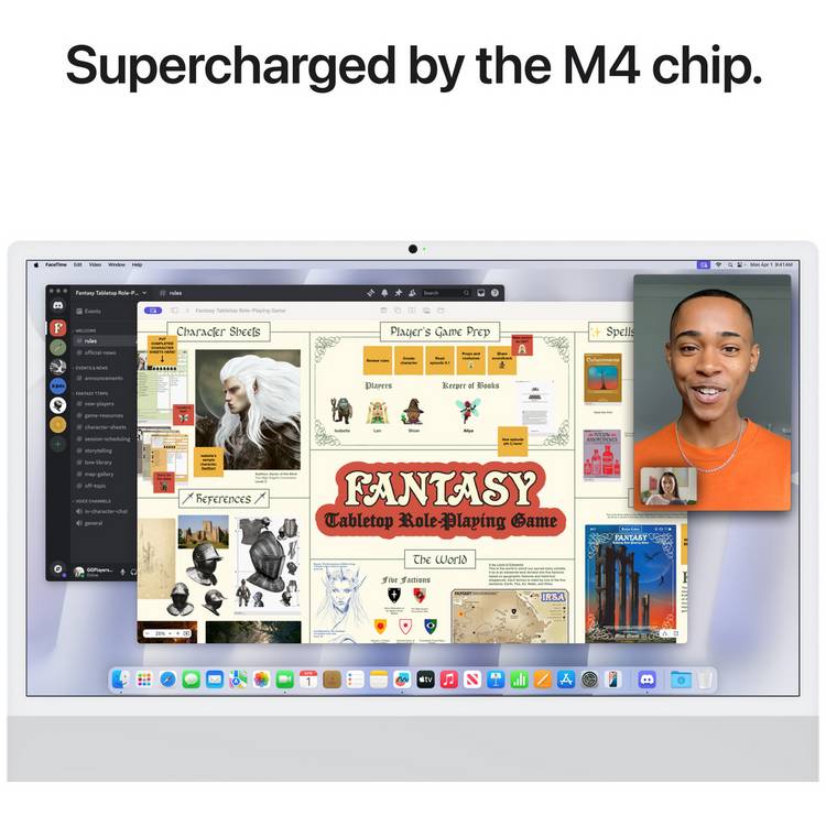 Apple iMac 2024 M4 24-inch desktop Silver, UK version