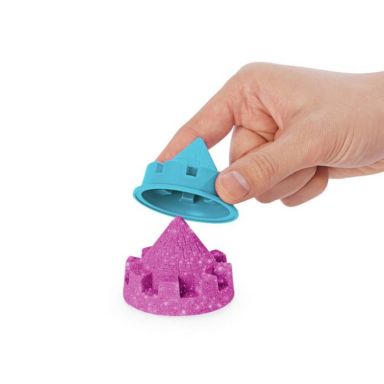 Kinetic Sand Shimmer Sparkle Sandcastle Set 453g (British brand)