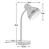 Argos Home desk lamp in red with flexible neck (British brand)