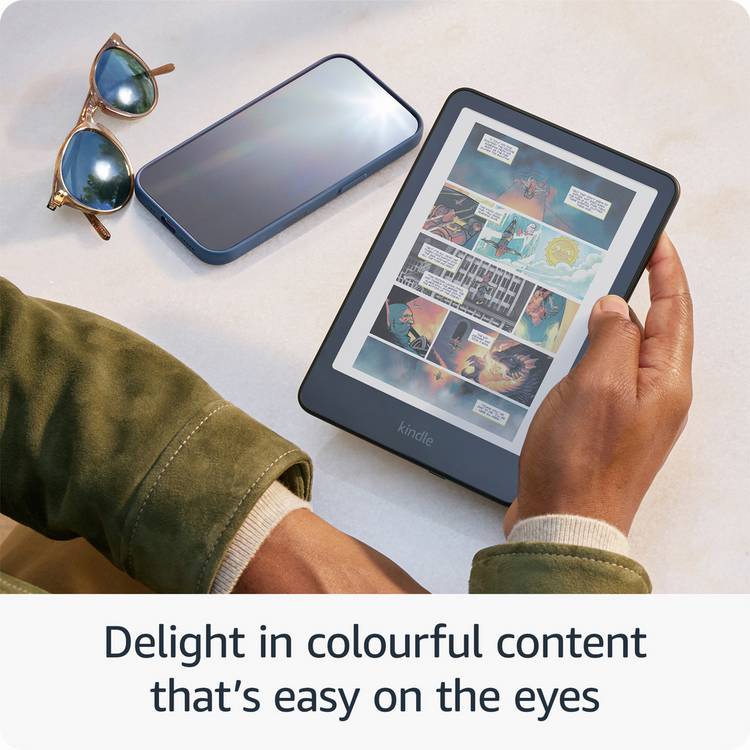 Amazon Kindle Colorsoft 7 inch e-reader 16GB black (British brand)