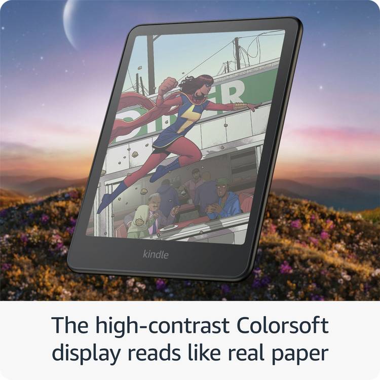 Amazon Kindle Colorsoft 7 inch e-reader 16GB black (British brand)