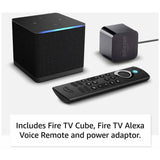 Amazon Fire TV Cube media player with Alexa, imported from the UK