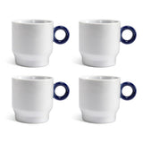 Sebastian Conran blue coffee cups set of 4 - British product