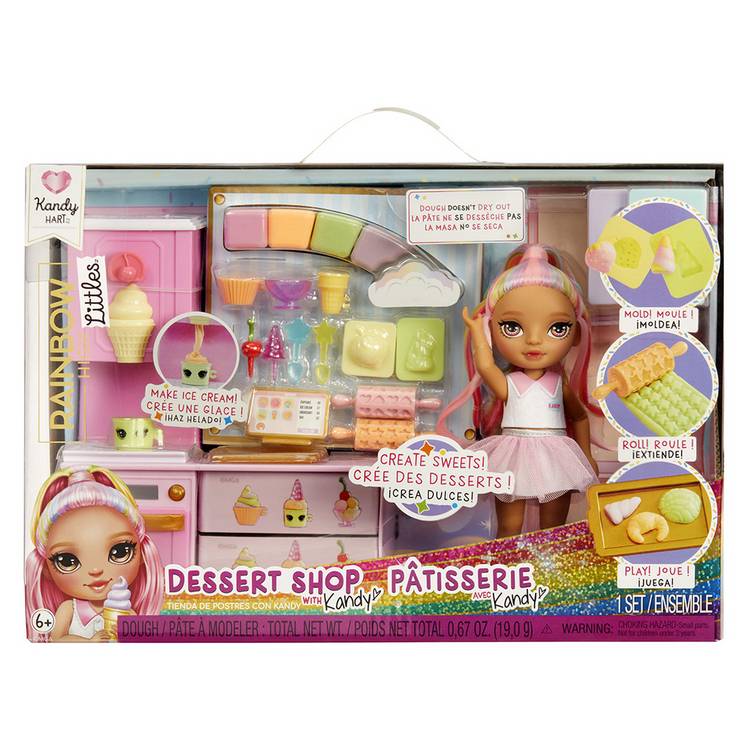 Rainbow High Little Dessert Shop Playset Kandy Hart doll, UK version