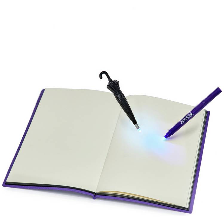 Wednesday secret diary with invisible ink pen A5, UK version