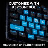 Logitech Pro X TKL RAPID wired gaming keyboard (British brand)