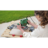 Bosch 1200W plunge router with dust extraction - British product