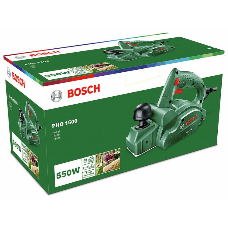 Bosch PHO 1500 corded planer 550W - British product