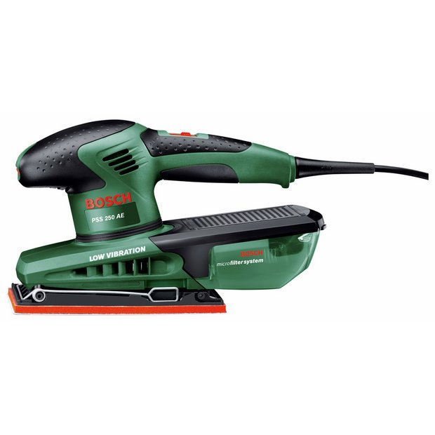 Bosch PSS 250 AE corded orbital sander, UK version