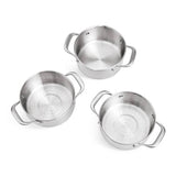 Habitat 3-tier brushed stainless steel steamer, UK version