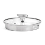 Habitat 3-tier brushed stainless steel steamer, UK version