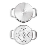 Habitat 3-tier brushed stainless steel steamer, UK version
