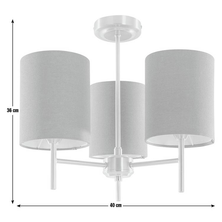 Argos Home green candelabra ceiling light 3 light (British brand)