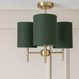 Argos Home green candelabra ceiling light 3 light (British brand)