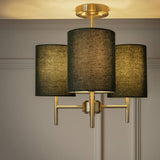 Argos Home green candelabra ceiling light 3 light (British brand)