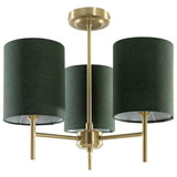 Argos Home green candelabra ceiling light 3 light (British brand)
