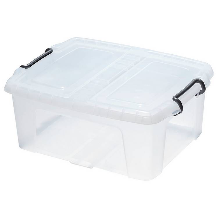 Strata Smart 24L clear storage box, UK version