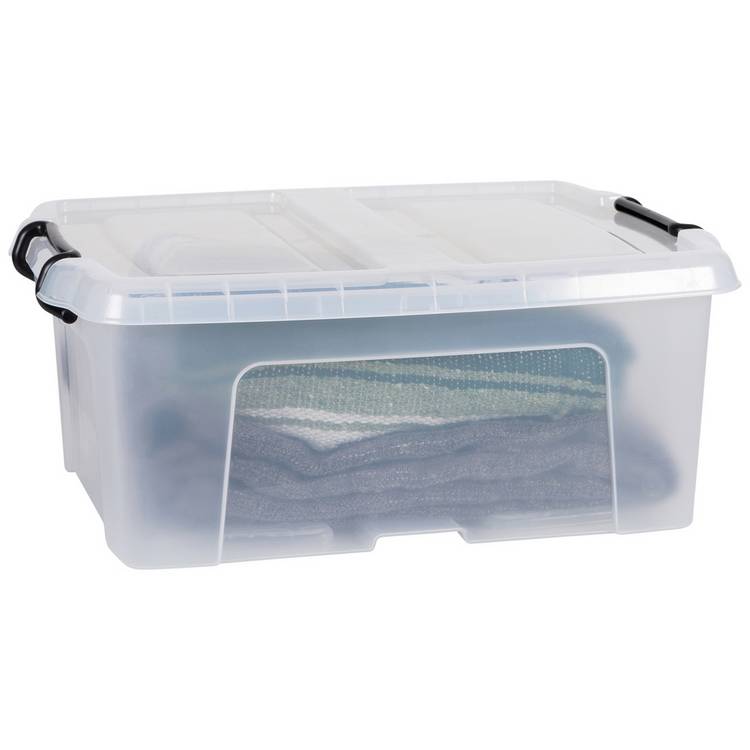 Strata Smart 24L clear storage box, UK version
