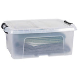 Strata Smart 24L clear storage box, UK version