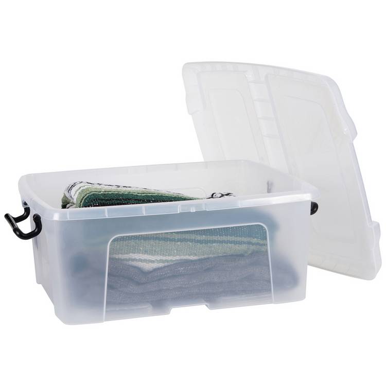Strata Smart 24L clear storage box, UK version