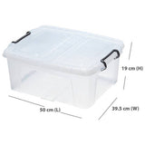 Strata Smart 24L clear storage box, UK version