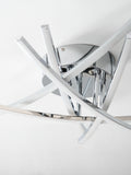 Amari chrome 5 arm flush ceiling light, UK version
