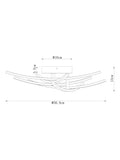Amari chrome 5 arm flush ceiling light, UK version