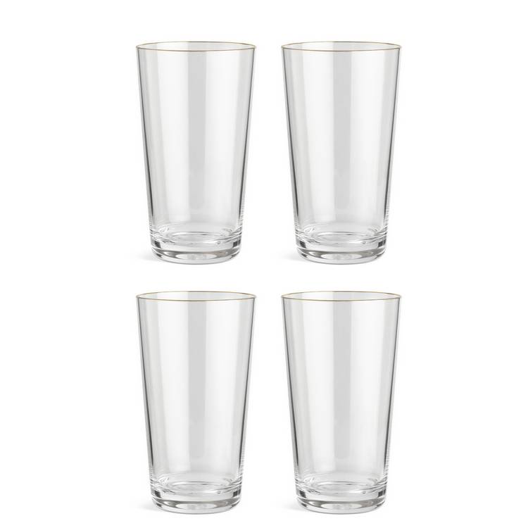 Habitat gold rim tumblers set of 4, UK version