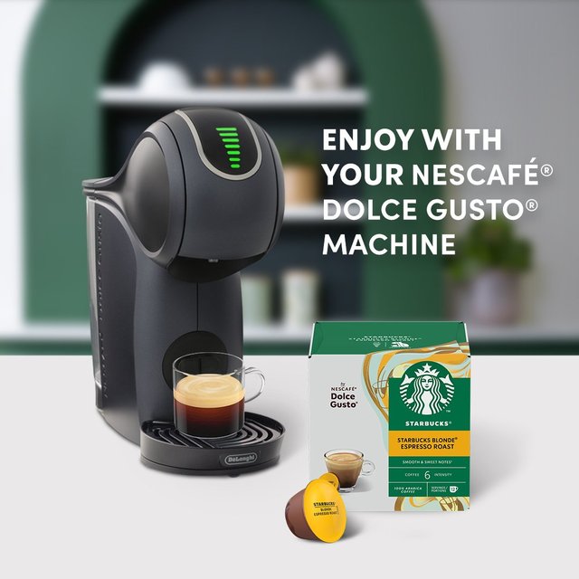 STARBUCKS Blonde Espresso Roast Coffee Pods by NESCAFE Dolce Gusto   12 per pack GOODS M&S