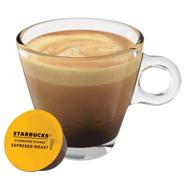 STARBUCKS Blonde Espresso Roast Coffee Pods by NESCAFE Dolce Gusto   12 per pack GOODS M&S