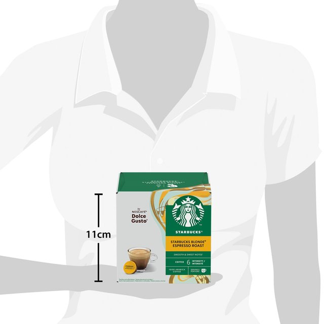 STARBUCKS Blonde Espresso Roast Coffee Pods by NESCAFE Dolce Gusto   12 per pack GOODS M&S