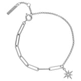Olivia Burton silver celestial north star chain bracelet, imported from the UK