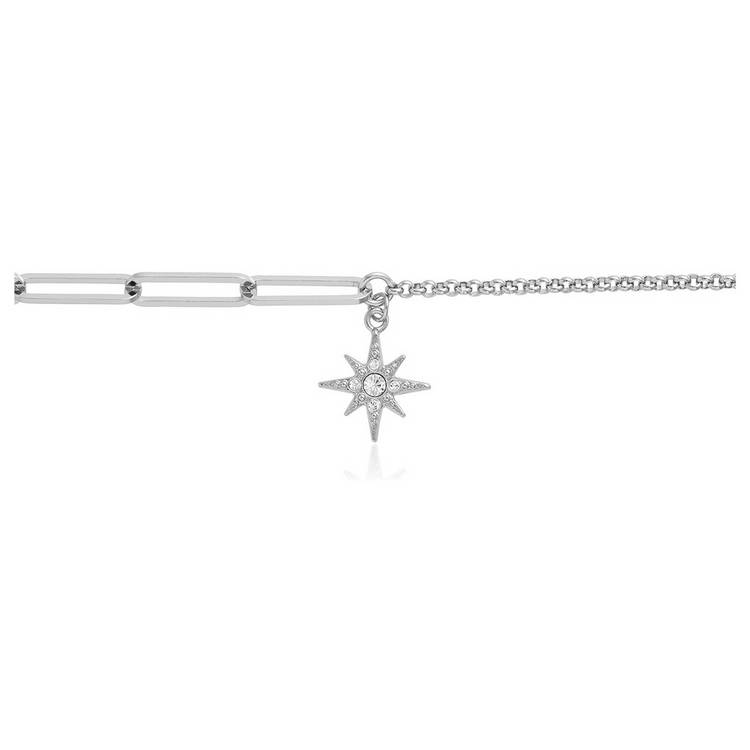 Olivia Burton silver celestial north star chain bracelet, imported from the UK