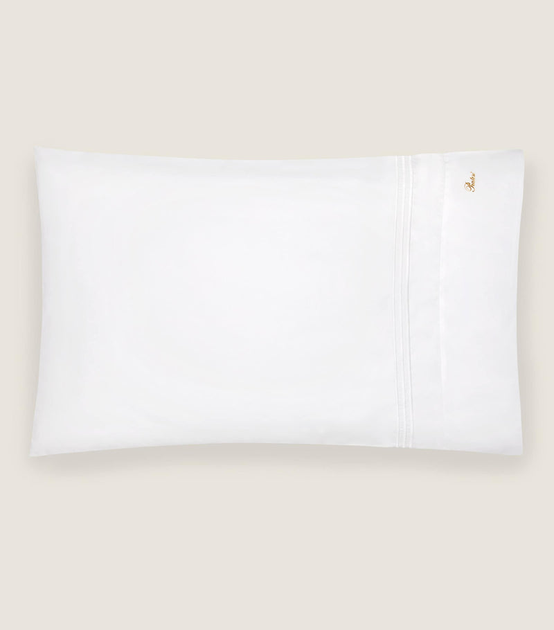 Pratesi triple-embroidered stripe pillow sham 13cm x 41cm, imported from the UK