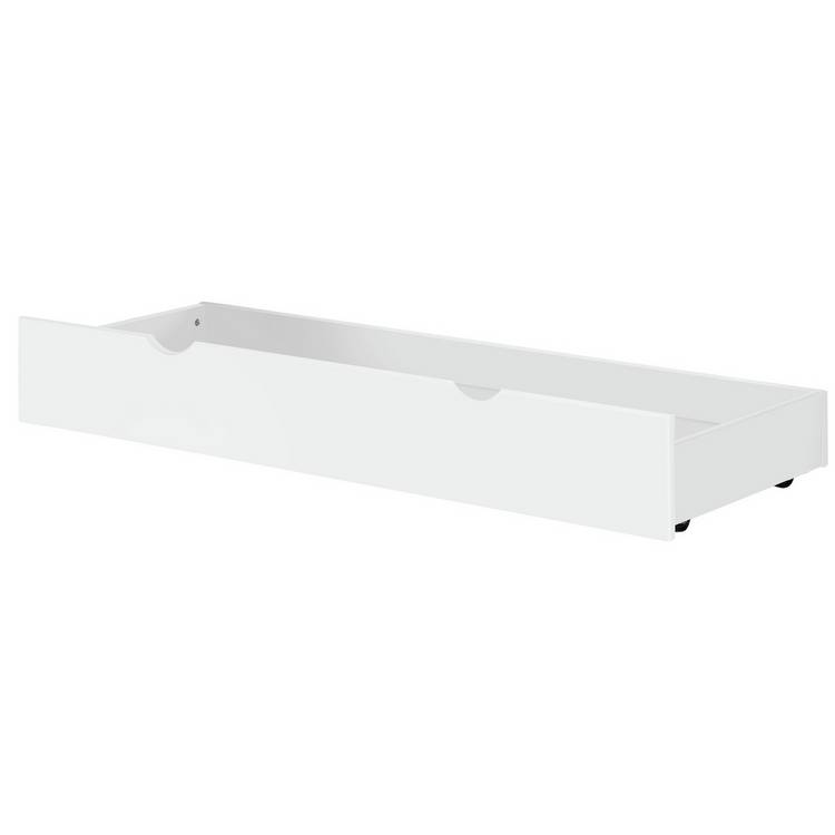 Argos Home under bed drawer single white, imported from the UK