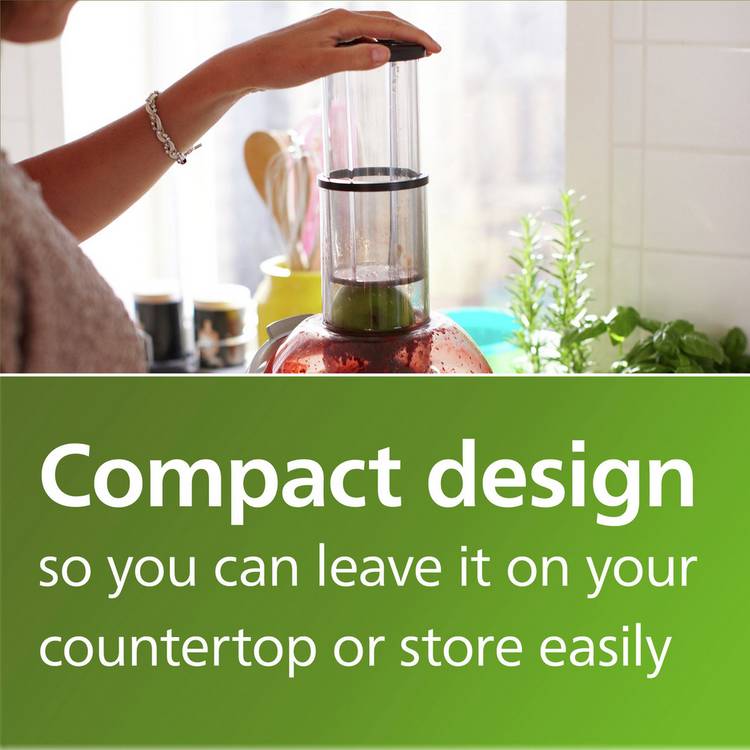 Philips compact juicer black with 1.5 litre capacity - British product